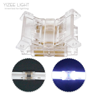 Convenient Connection 4 Pin LED Strip Connectors For 10mm COB LED Strip