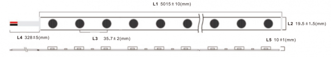 20mm Facade LED Wall Washer Strip Light Outdoor IP67 Multiple Angles