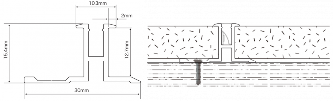 30*16mm Wall Linear Light Drywall LED Aluminum Profile Architectural Lighting 0