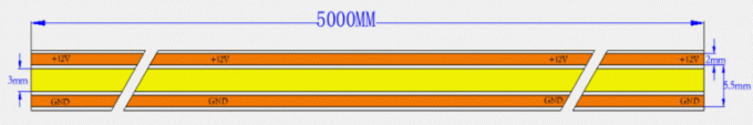 Free Cut 8mm Cob Strip Light 12V 24V 528 Chips 10W Flexible Led Strip Lights
