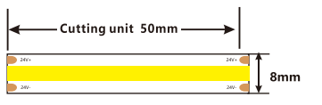 6000k 9.6W/M Led Strip Cob CRI>90 480Chips/M Led Flexible Dotless Strip Light