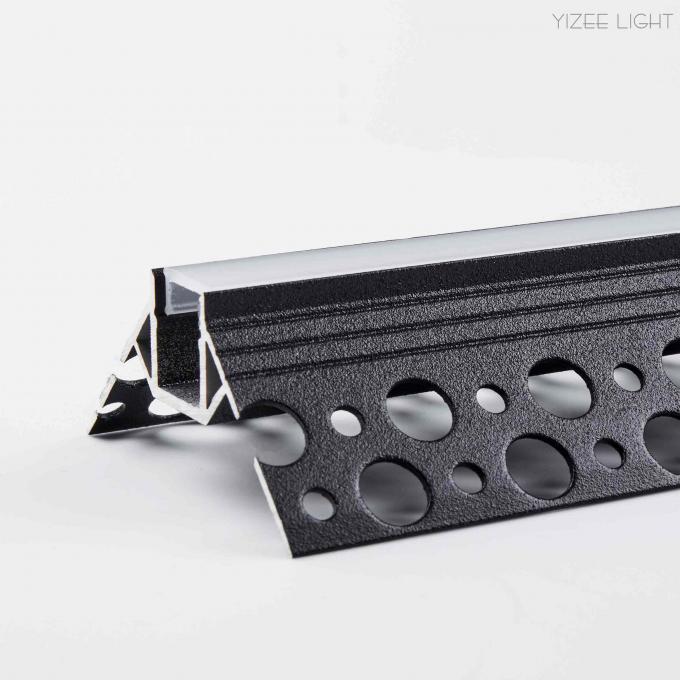13mm IP20 LED Linear Light Corner Recessed Trimless Led Aluminium Profile 7