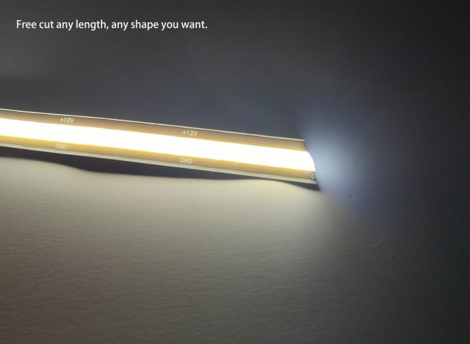 Free Cut 8mm Cob Strip Light 12V 24V 528 Chips 10W Flexible Led Strip Lights
