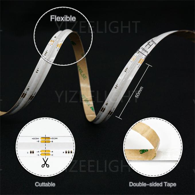 10mm 24V RGB COB LED Strip Dot Free Led Tape Lights Indoor Outdoor Decoration