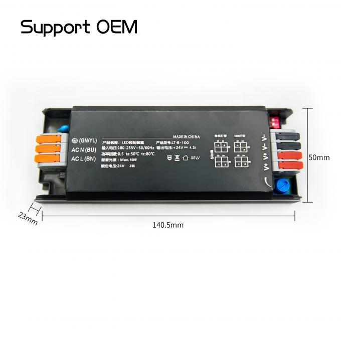 100W Soft Start LED Driver For Indoor Input Voltage 180-255V LED Strip Power Supply