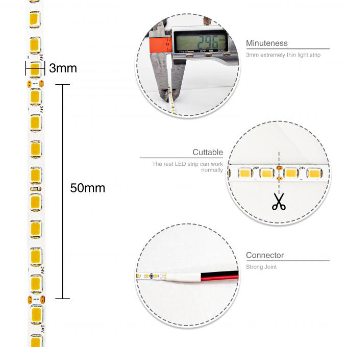 Ultra Slim 3mm Flexible LED Strip High Density 238LEDs/M Flexible Led Tape